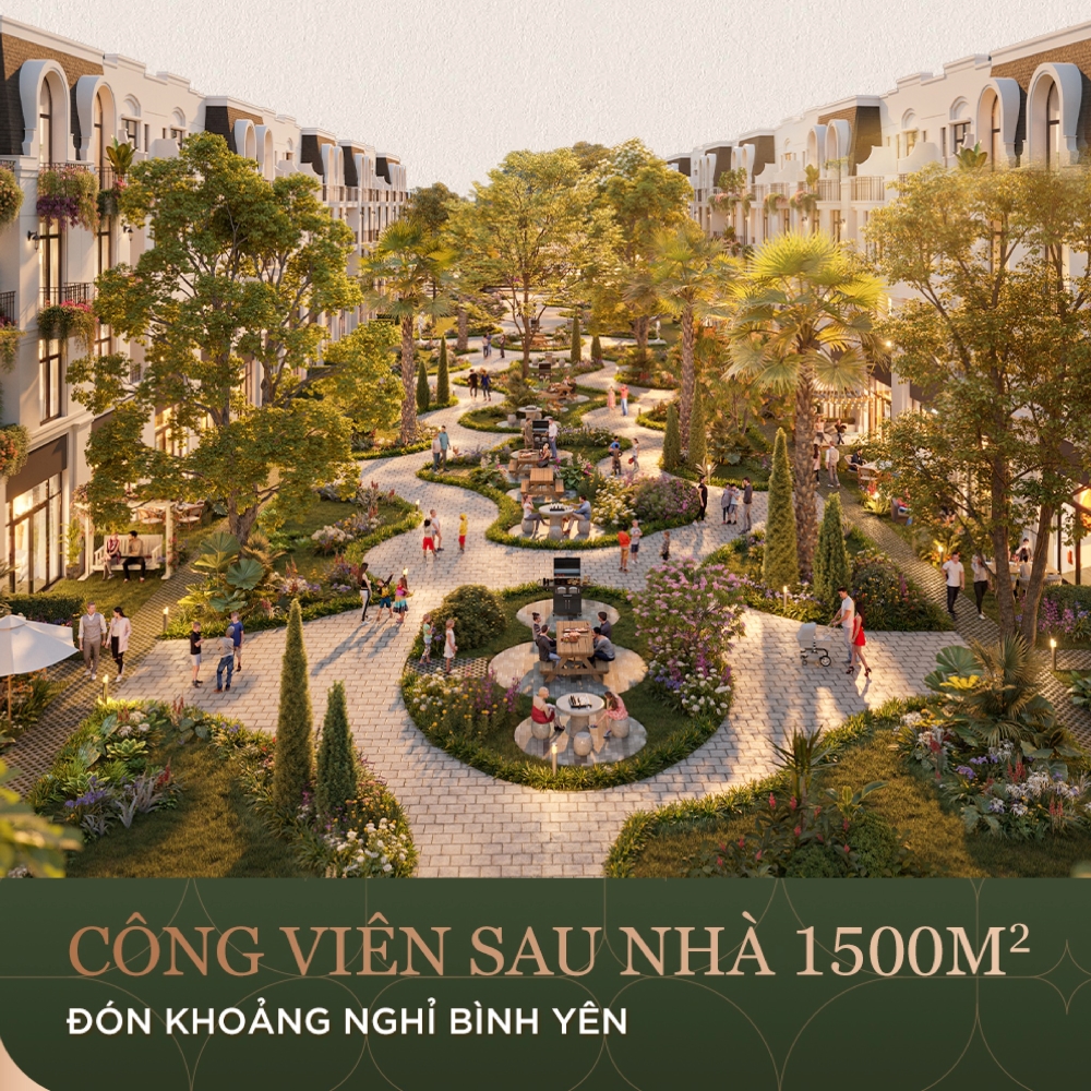 Hệ thống cảnh quan và bố trí mặt bằng của các căn Signature Home Vlasta Thủy Nguyên Hải Phòng