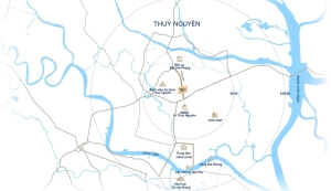 Vị trí dự án Vlasta Thủy Nguyên Hải Phòng – Trung tâm kết nối hiện hữu trên trục đường 359C