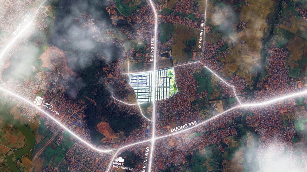 Khả năng kết nối từ vị trí dự án Vlasta trong cấu trúc giao thông nội đô Thủy Nguyên