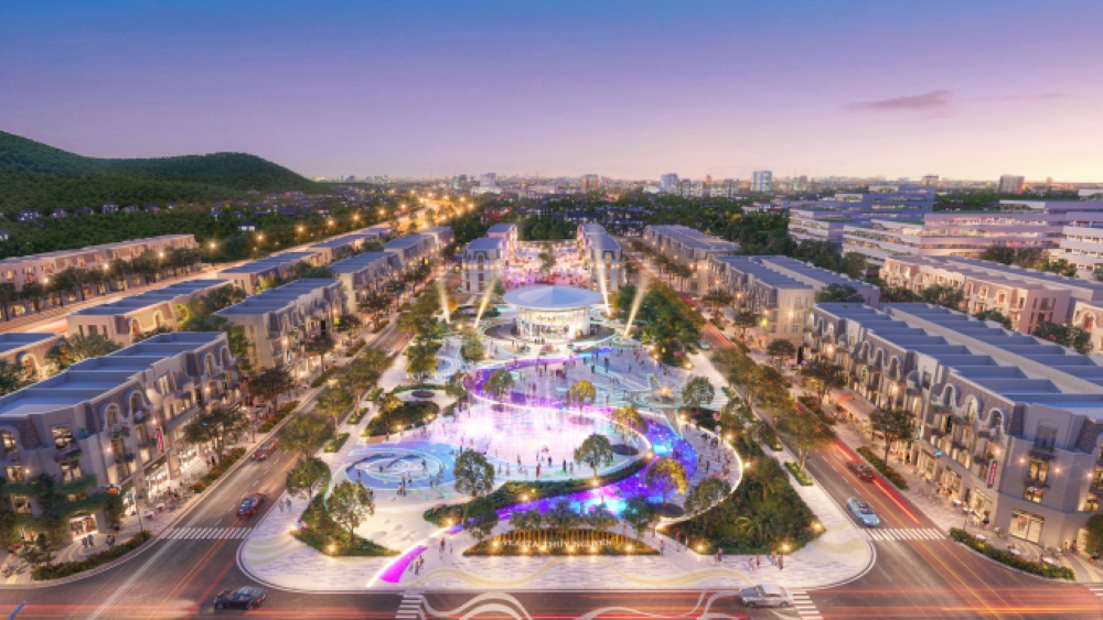 Quy mô 5.000 m² và cấu trúc không gian của quảng trường nghệ thuật ánh sáng tại Vlasta Thủy Nguyên