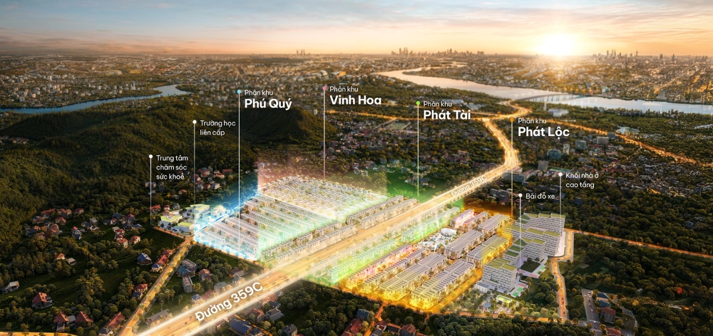 Quy mô dự án Vlasta Thủy Nguyên Hải Phòng được chia thành 4 phân khu nhằm tối ưu giá trị