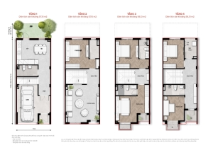 Mặt bằng điển hình nhà liền kề 67,5m² Vlasta Thủy Nguyên