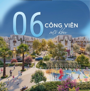 Dự án Vlasta Thủy Nguyên sở hữu hệ thống 6 công viên nội khu