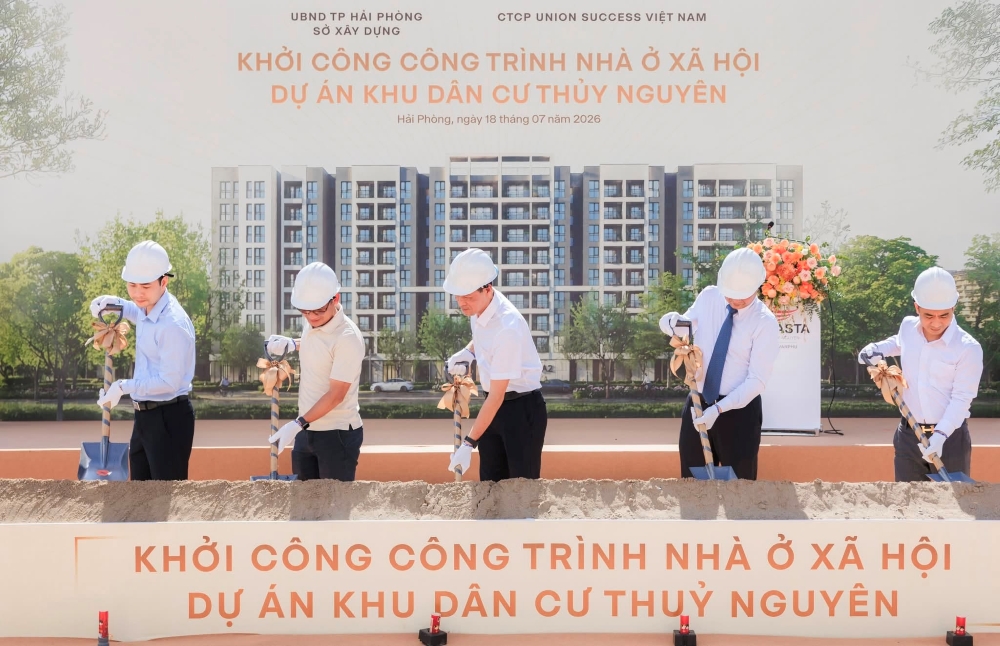 Lễ khởi công khu nhà ở xã hội tại Vlasta Thủy Nguyên: Bước tiến mới trong hành trình hoàn thiện đô thị