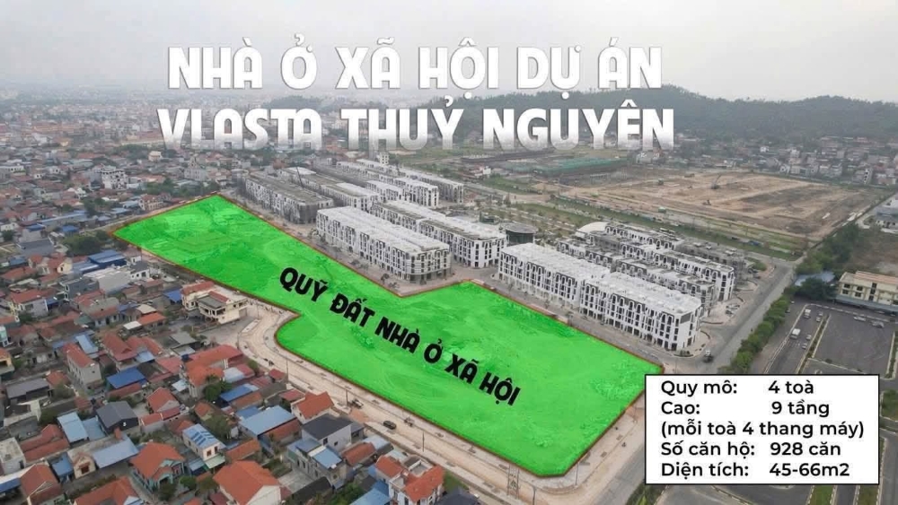Quy mô dự án nhà ở xã hội Vlasta Thủy Nguyên được quy hoạch như thế nào?